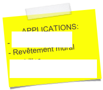 APPLICATIONS:
- Portes intérieures
Revêtement mural
Mobilier
Crédences de cuisine ...